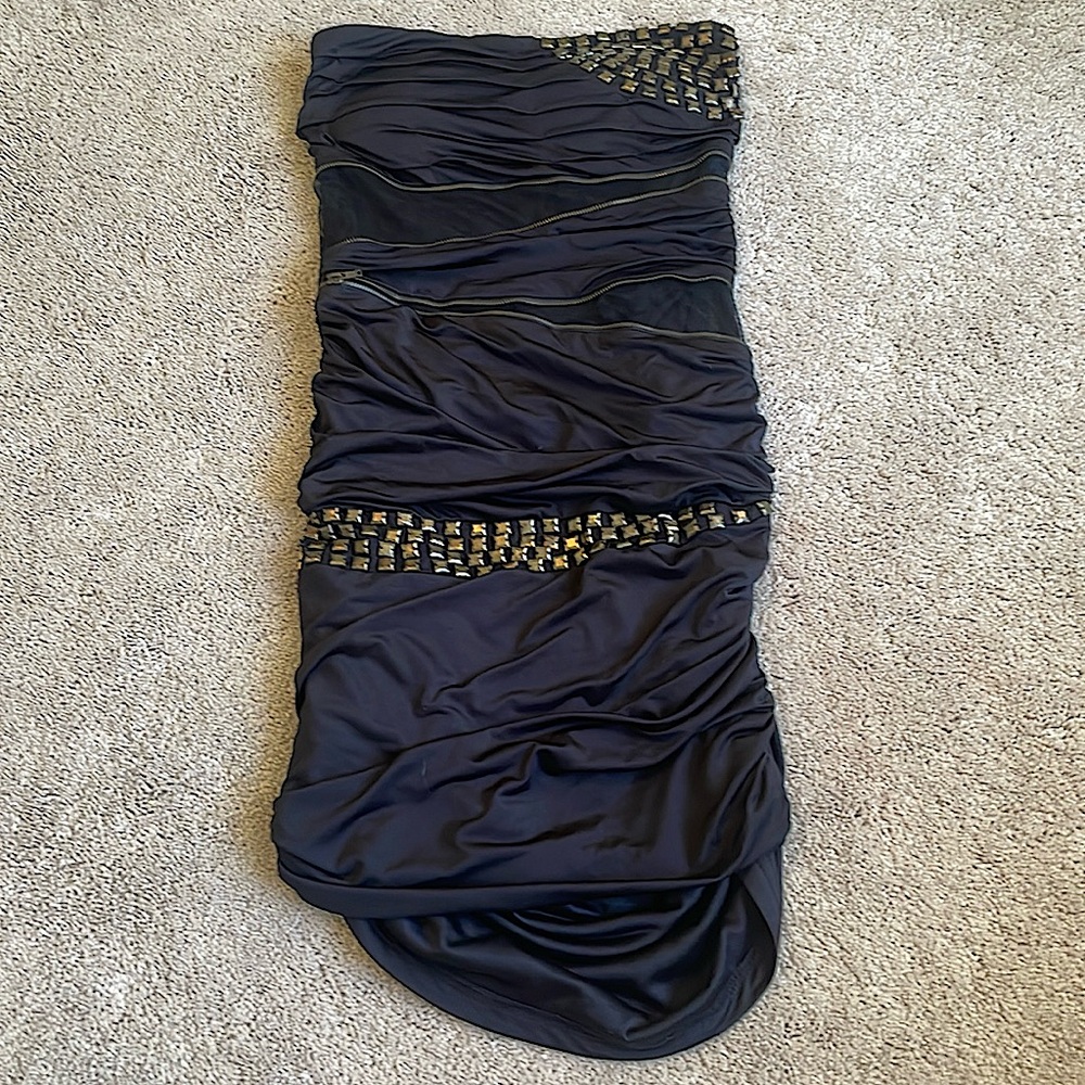 Vintage Bulzeye black label zipper dress size medium